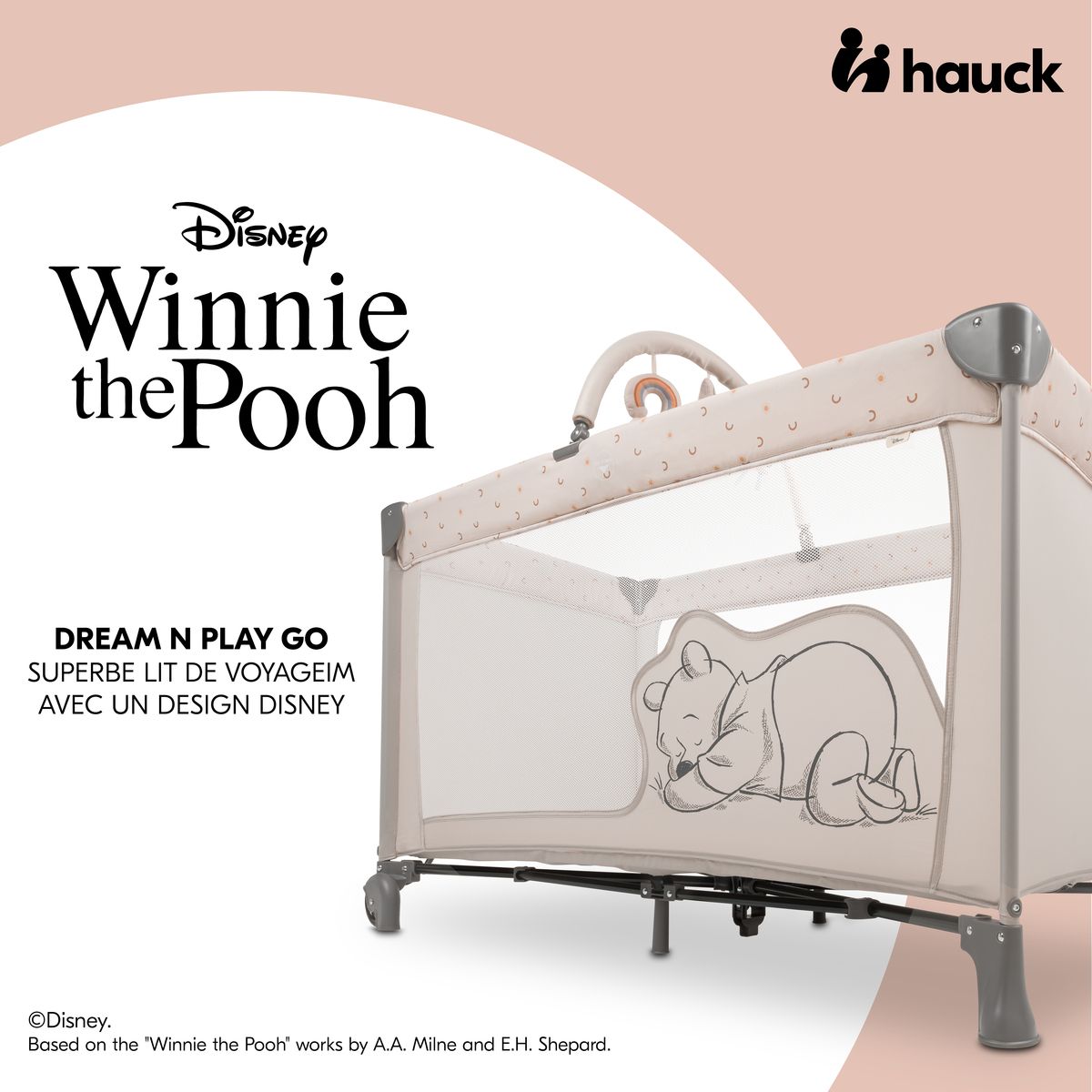 HAUCK Lit parapluie Dream N Play Winnie l'ourson Beige