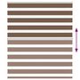 Voir la diapositive 5 : VIDAXL Store zebre marron 125x150cm largeur du tissu 120,9cm polyester