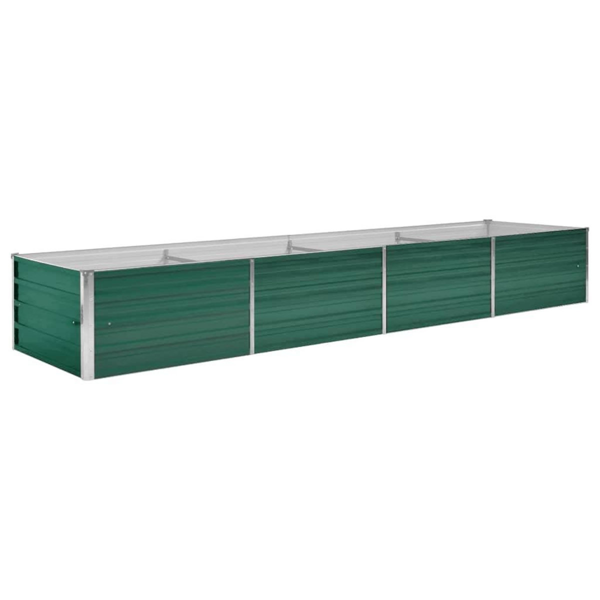 VIDAXL Lit sureleve de jardin Acier galvanise 320x80x45 cm Vert