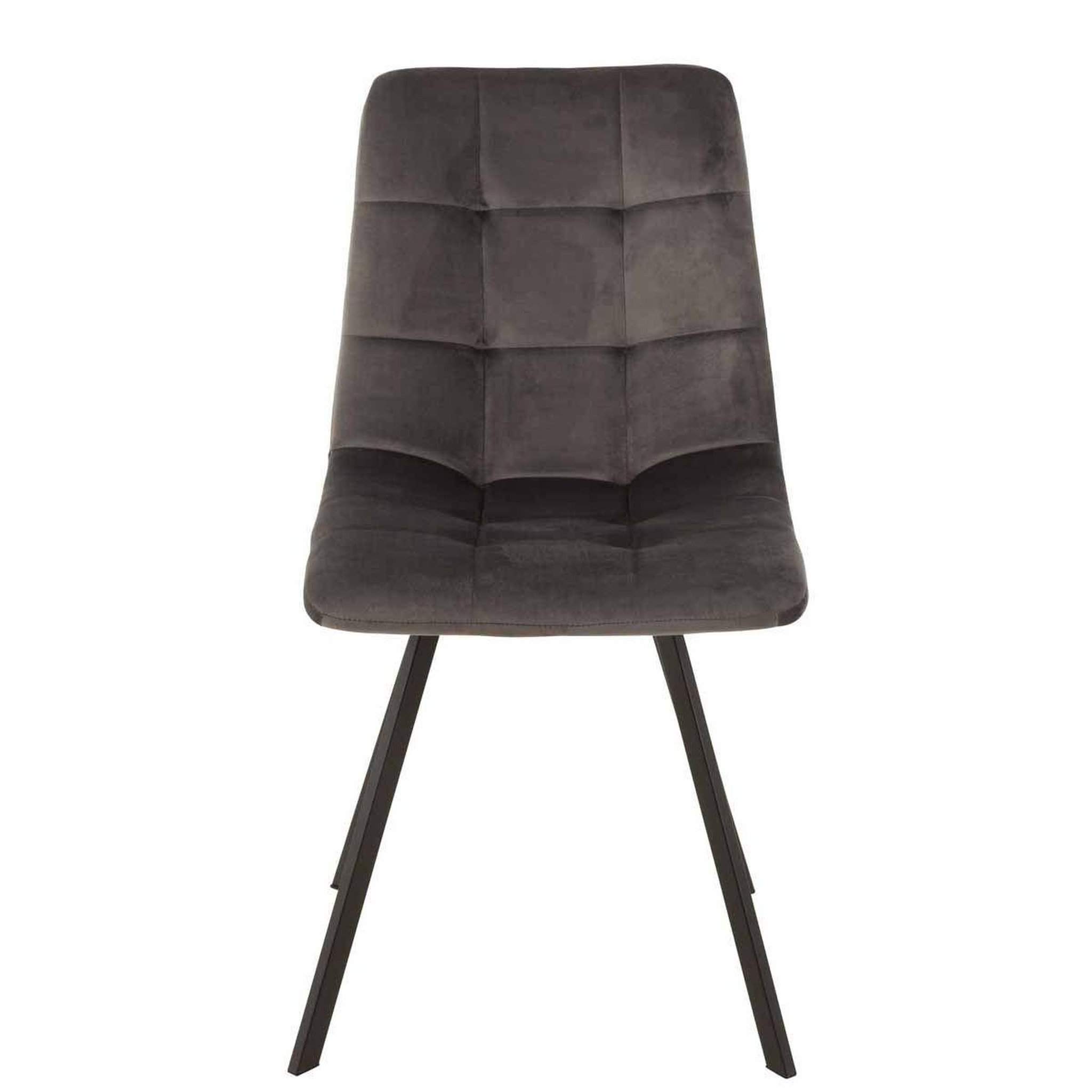 Voir la diapositive 2 : J-LINE Chaise design  morgan  86cm gris