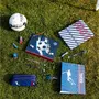 AUCHAN Trousse 3 compartiments rectangle bleue Football Player