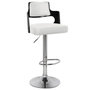 Voir la diapositive 2 : Paris Prix Lot de 2 Chaises de Bar  Paddington  110cm Noir & Blanc