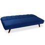 Voir la diapositive 4 : Paris Prix Canapé Convertible en Velours  Seattle  180cm Bleu
