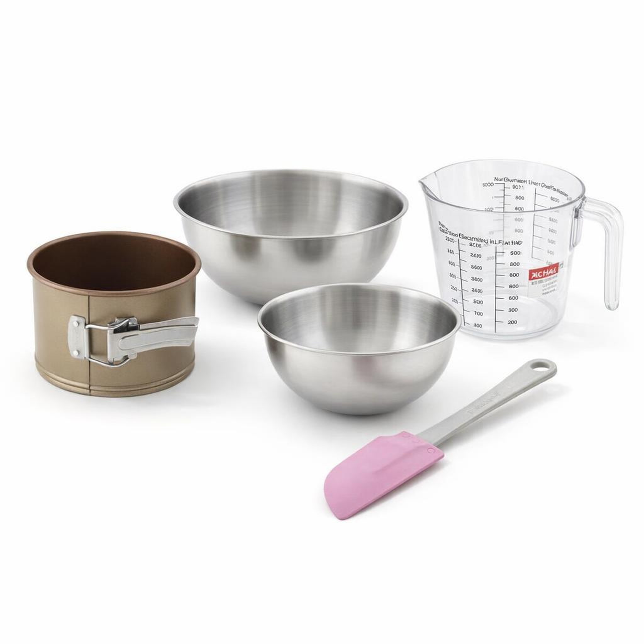 ZENKER Set de 5 ustensiles de pâtisserie moule à gâteaux bols spatule et verre doseur zenker mojave gold