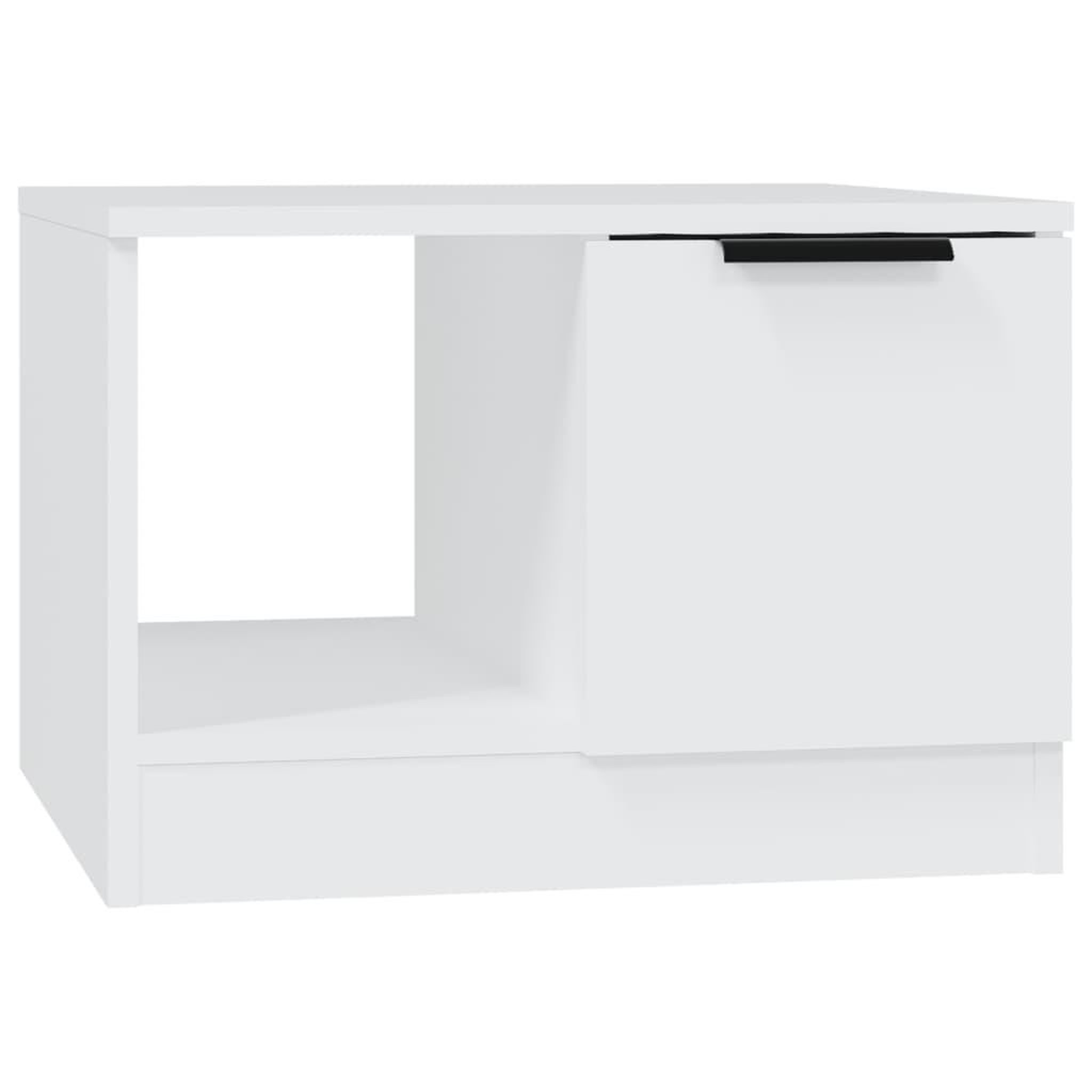 Voir la diapositive 2 : VIDAXL Table basse Blanc 50x50x36 cm Bois d'ingenierie