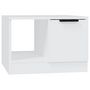 Voir la diapositive 2 : VIDAXL Table basse Blanc 50x50x36 cm Bois d'ingenierie