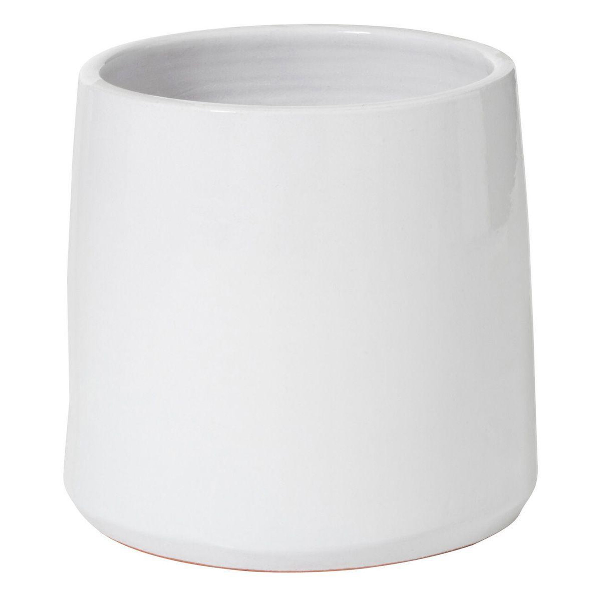 J-LINE Cache Pot en Céramique  Tolga  24cm Blanc