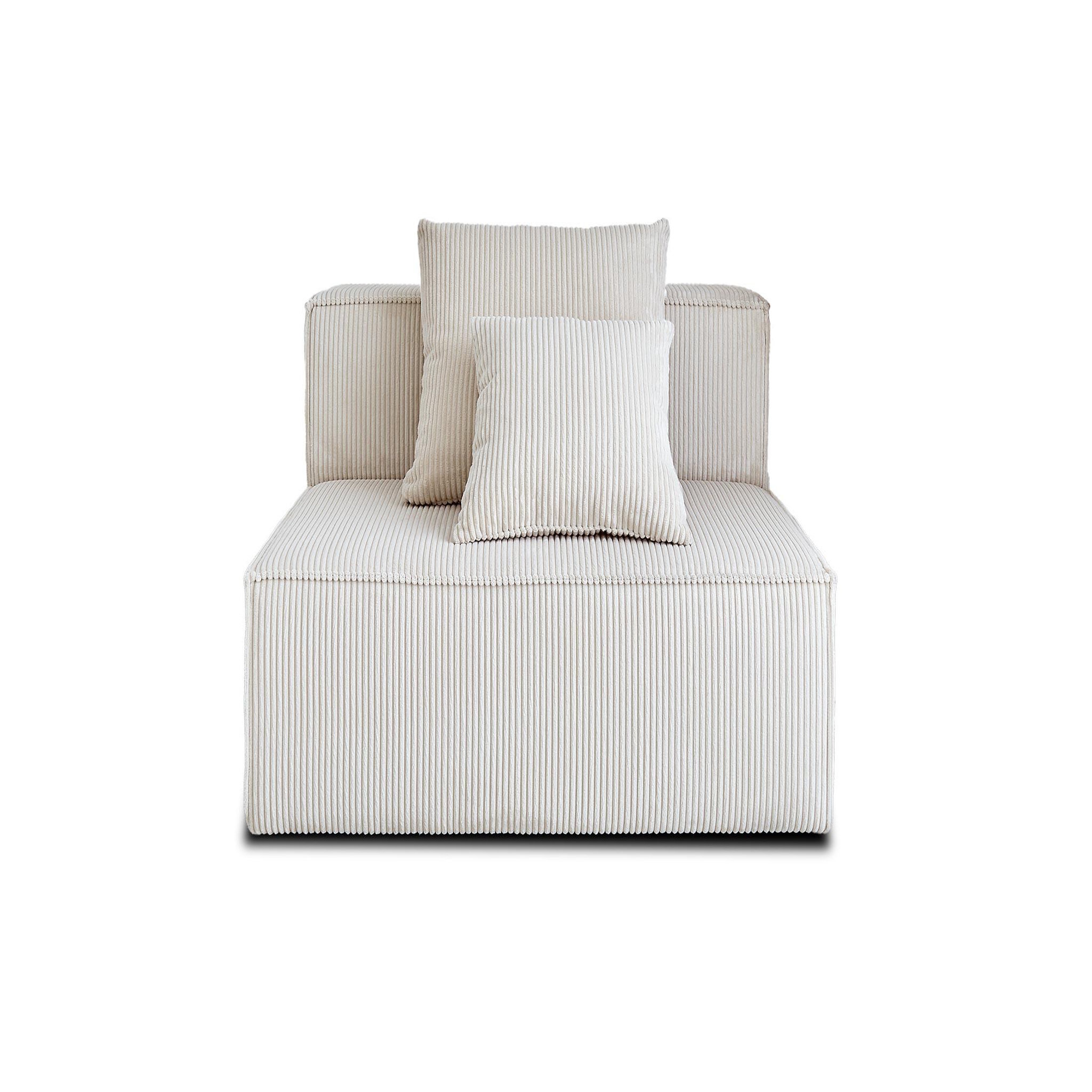 Voir la diapositive 5 : LISA DESIGN Colombine - module d'assise - en velours côtelé