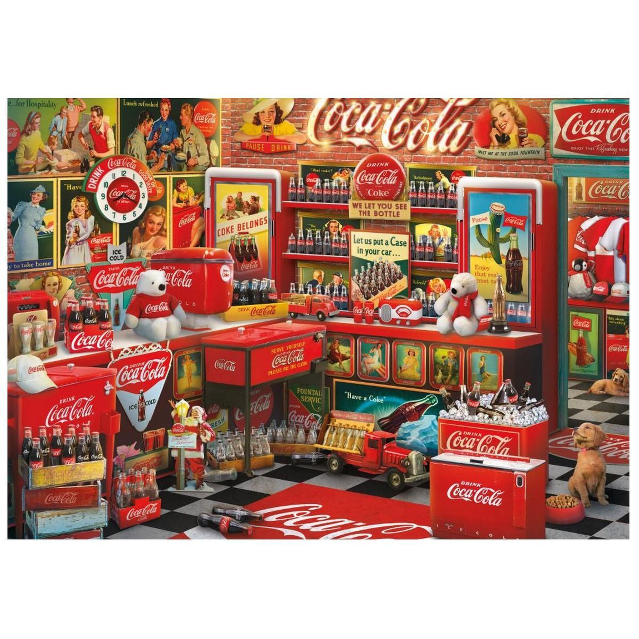 Schmidt Puzzle 1000 pièces Coca Cola nostalgie