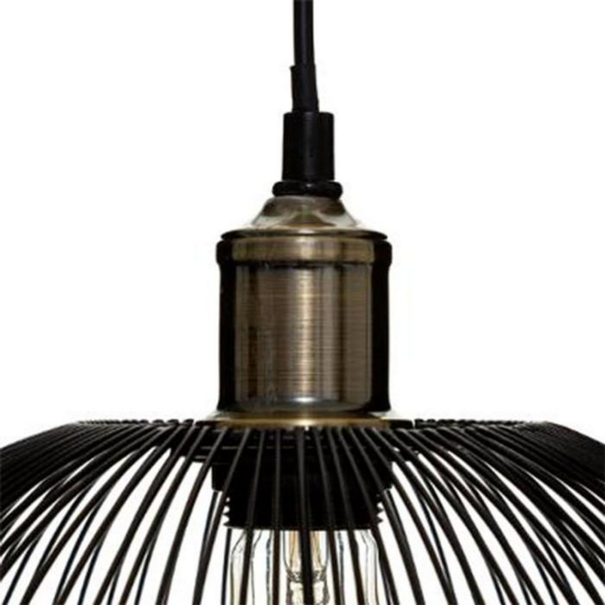 ATMOSPHERA Lampe Suspension Design  Noa  38cm Noir & Or