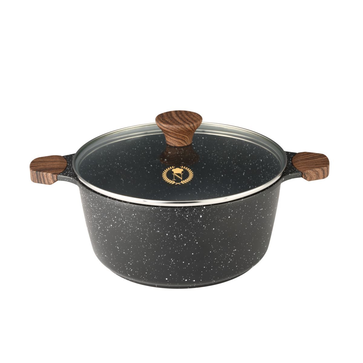 NAPOLEON Faitout 24cm avec couvercle en fonte d'aluminium