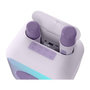 Voir la diapositive 6 : BIGBEN PARTY Enceinte karaoké lumineuse - BIGBEN - Lavande - Bluetooth, 30W, 2 micros sans fil USB-C, Égaliseur, Batterie Li-on