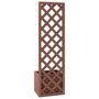 Voir la diapositive 4 : VIDAXL Jardiniere en treillis 40x30x135 cm WPC