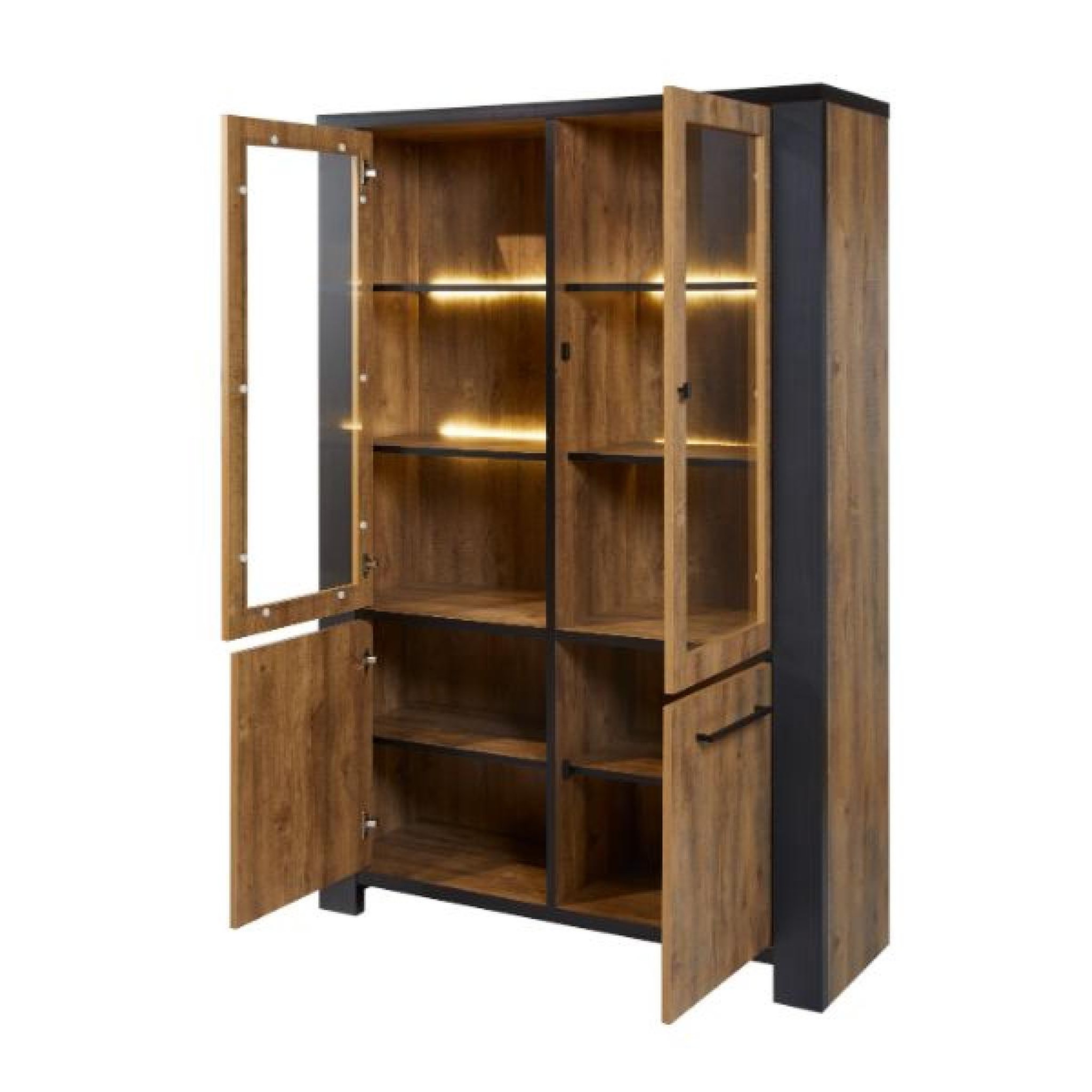 Voir la diapositive 4 : JLC KREATION Salle manger complète LED avec table rectangulaire SAMANTHA