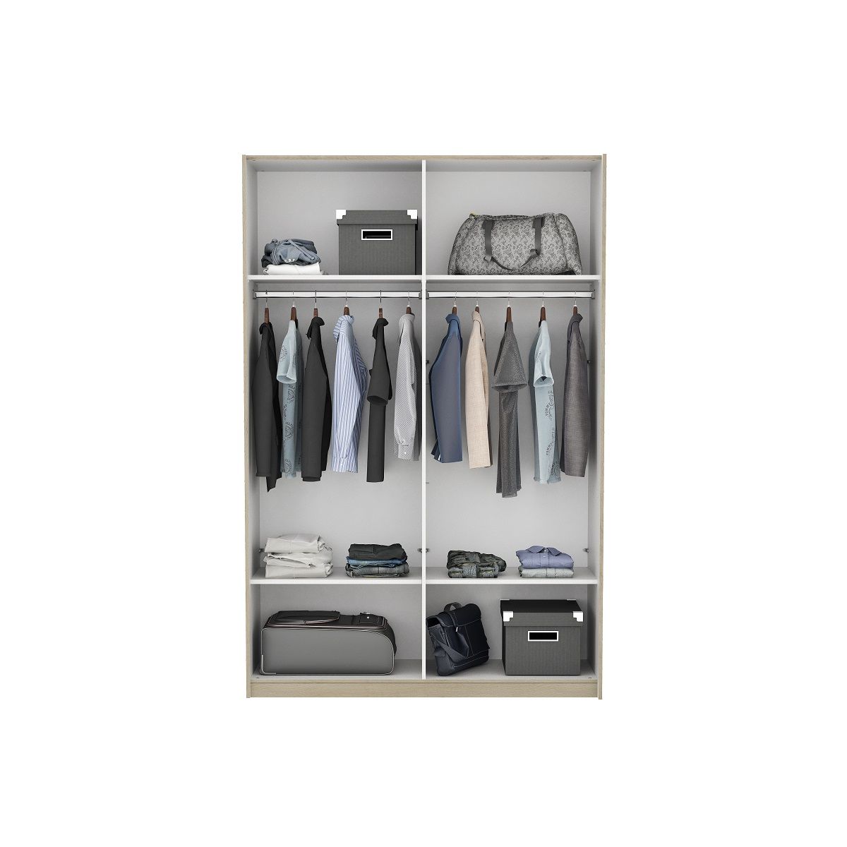 Armoire 2 portes coulissantes L150cm AMBRE /ALHAMBRA