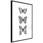 Paris Prix Affiche Murale Encadrée  Butterfly Collection III. Coloris disponibles : Noir, Jaune