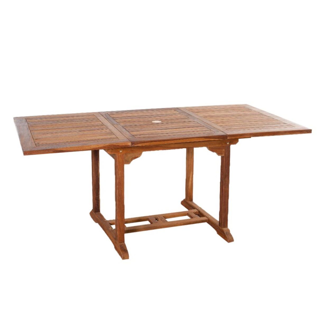 CONCEPT USINE Table de jardin rectangulaire et 6 chaises en teck huilé LUBOK