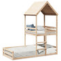 Voir la diapositive 2 : VIDAXL Lit superpose sans matelas 90x200 cm bois de pin massif