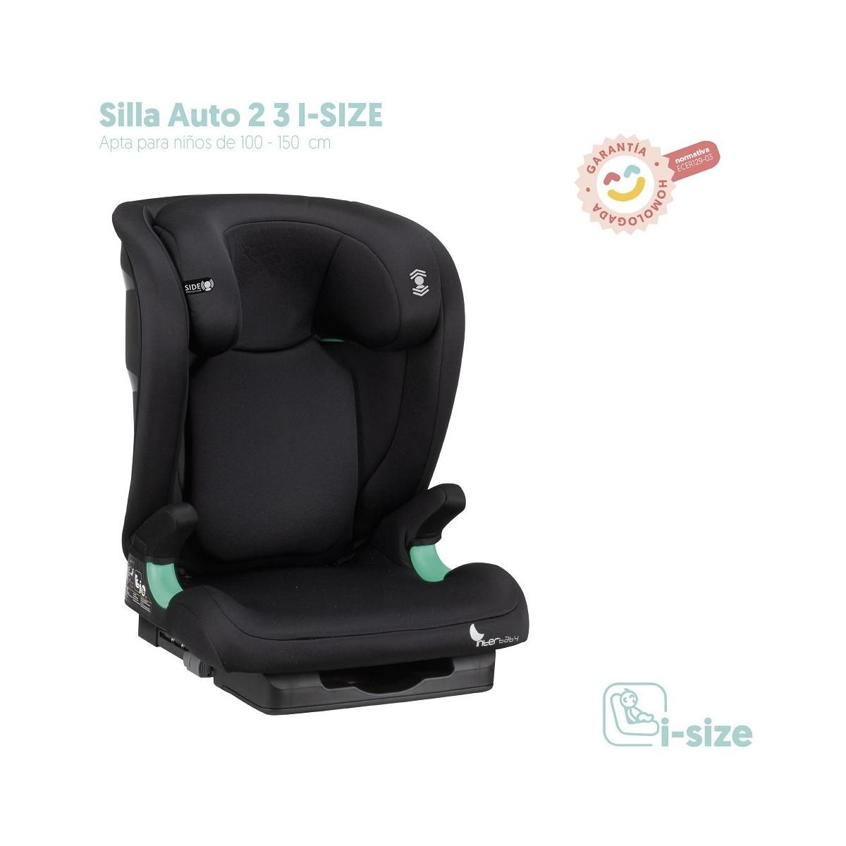 INTERBABY Siège Auto Juno Noir - Sécurité et Confort pour Bébé