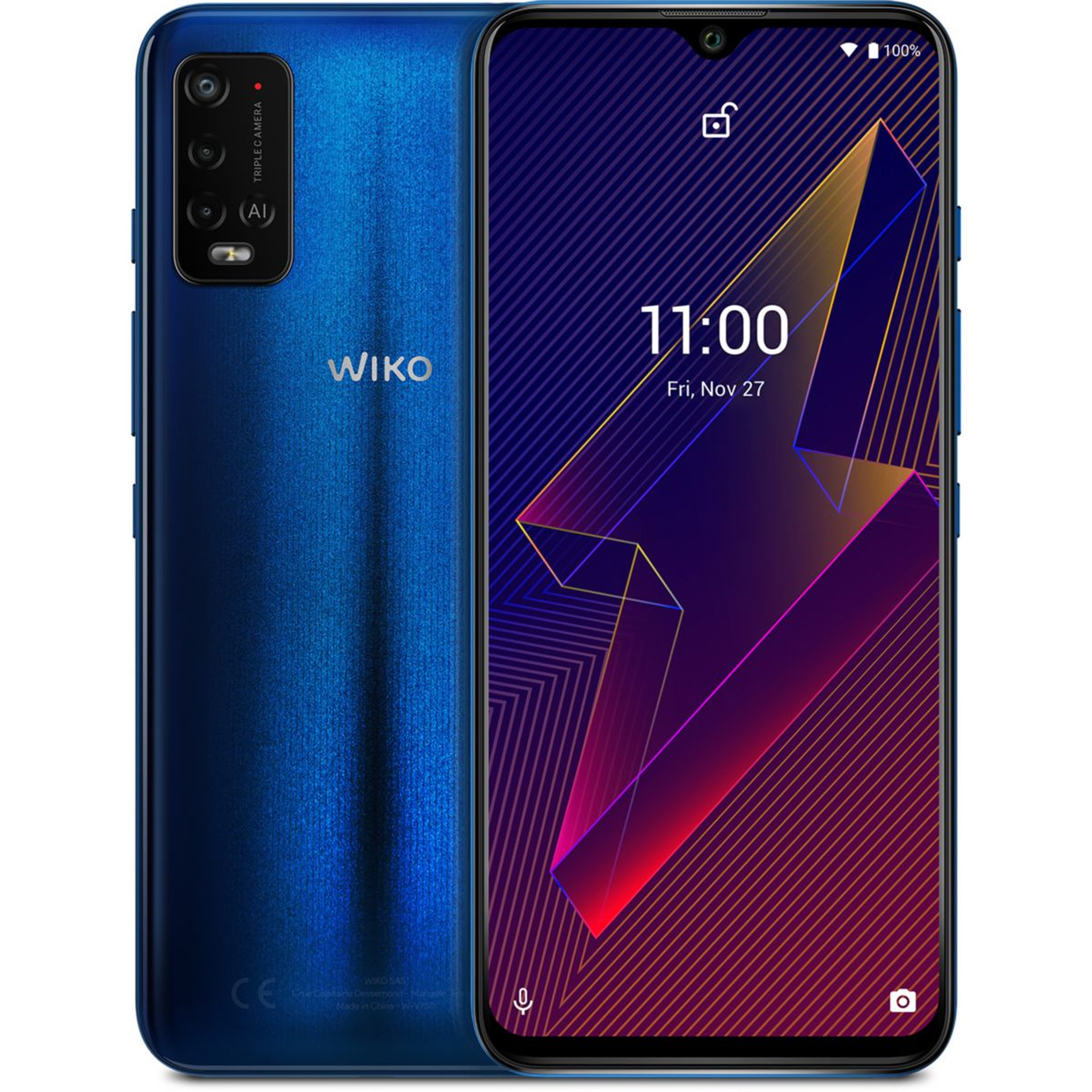 Voir la diapositive 1 : WIKO Smartphone Power U20 Bleu