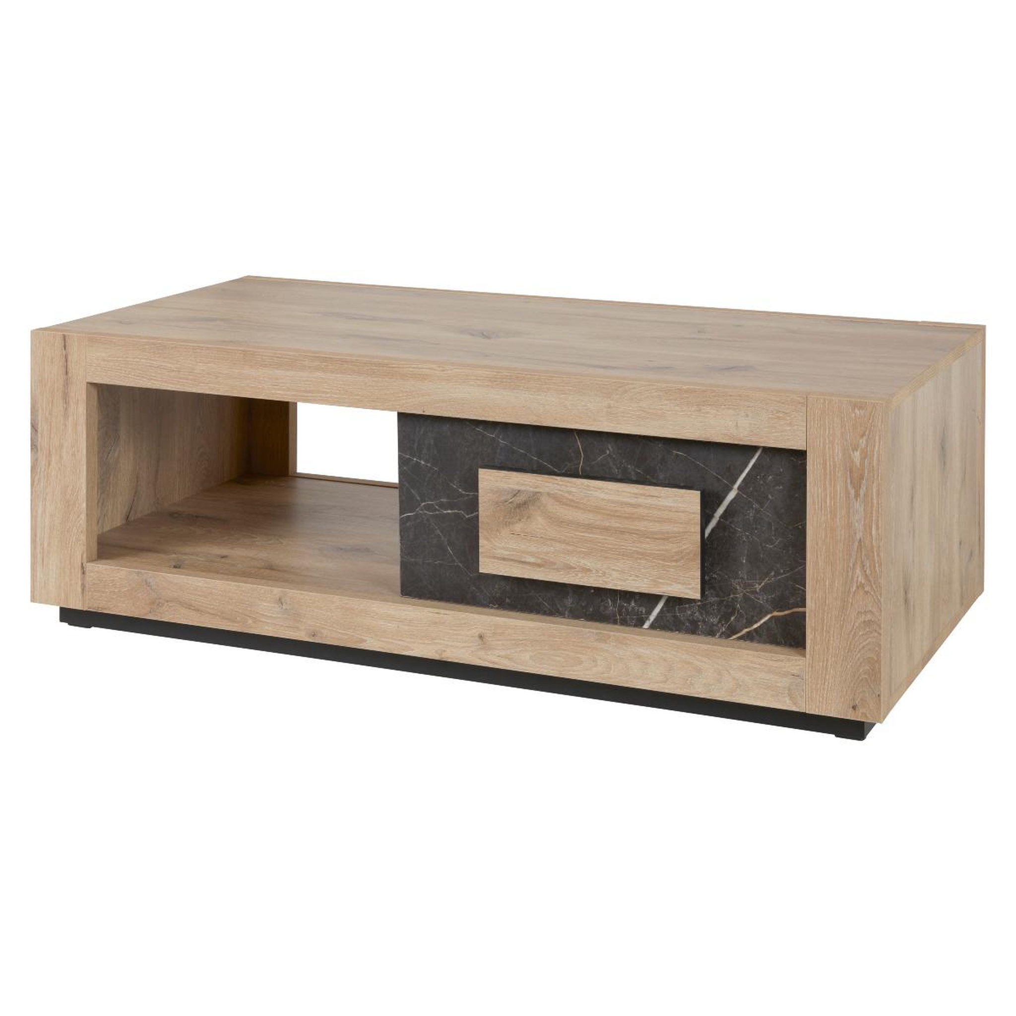 JLC KREATION Table de salon moderne en bois avec tiroir racha