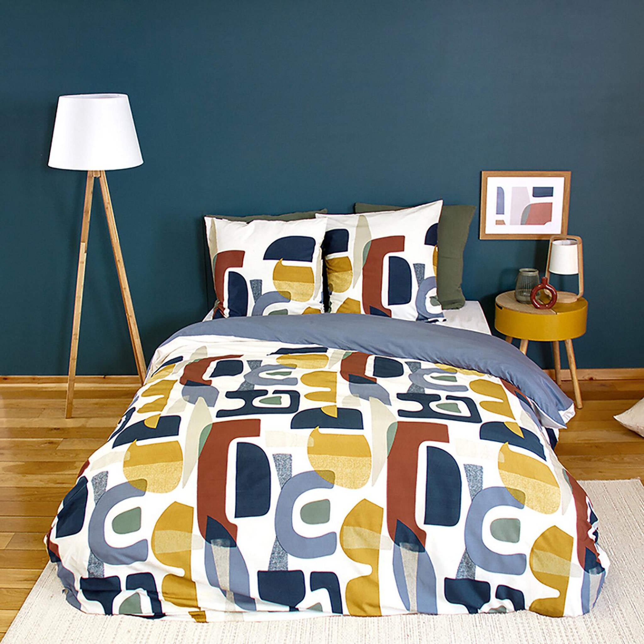 Home collection Parure de couette 3 pcs 100% microfibre, kille. Coloris disponibles : Blanc