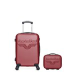 AMERICAN TRAVEL AMERICAN TRAVEL - LOT DE 2 - Valises grand format et vanity CHELSEA. Coloris disponibles : Noir, Bleu