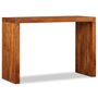 Voir la diapositive 4 : VIDAXL Table console Bois massif avec finition miel 110x40x76 cm
