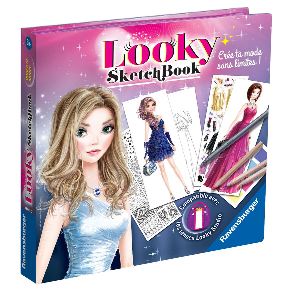 RAVENSBURGER Looky sketch book - Robes de soirée