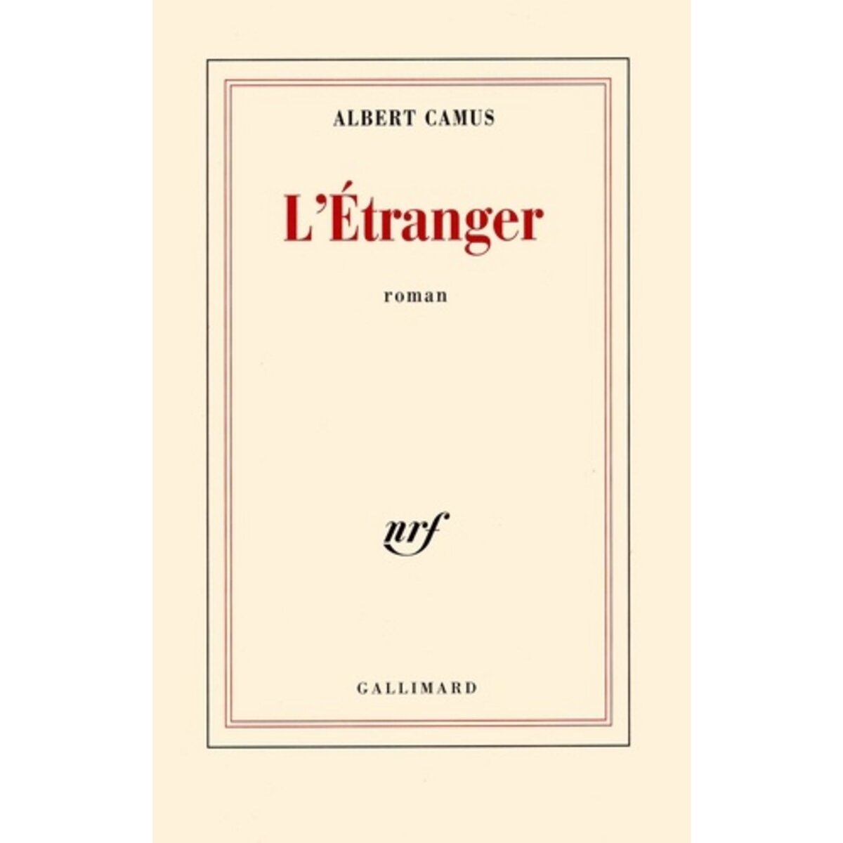  L'ETRANGER, Camus Albert