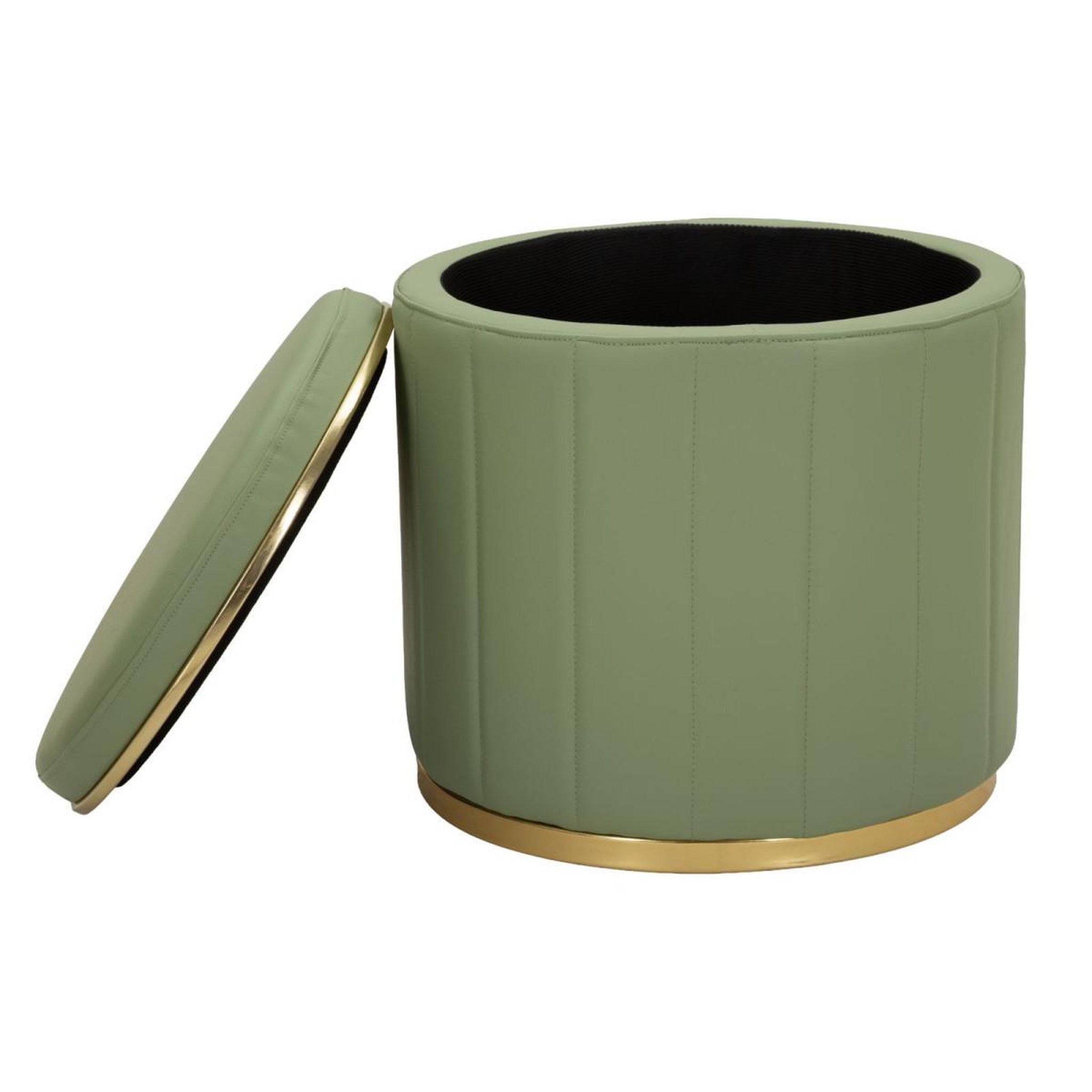 Voir la diapositive 4 : Paris Prix Pouf coffre design  london  46cm vert