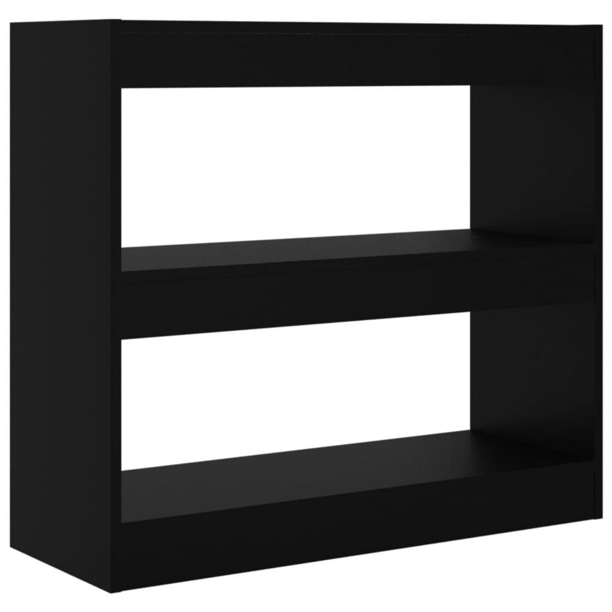 VIDAXL Bibliotheque/Separateur de piece Noir 80x30x72 cm