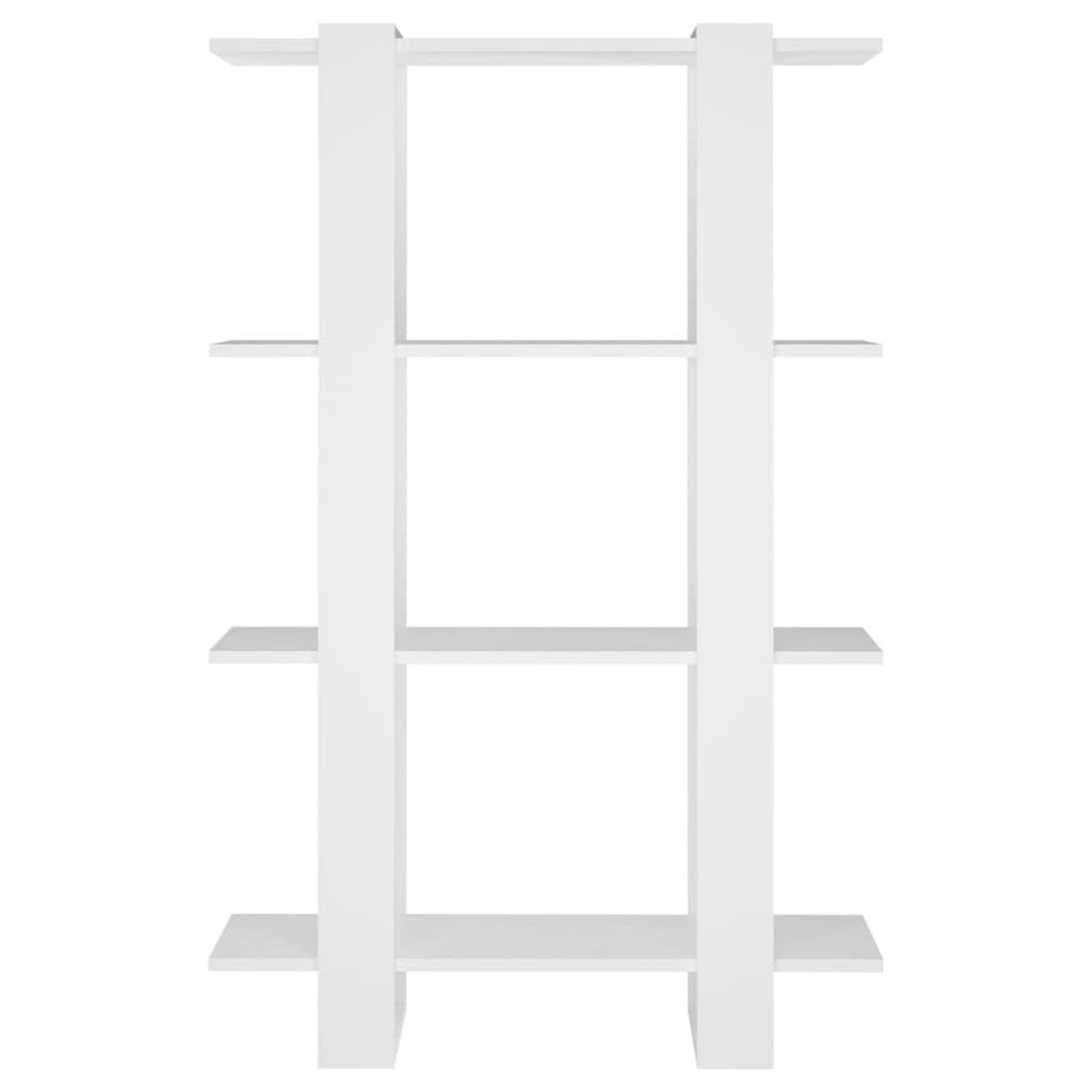 Voir la diapositive 5 : VIDAXL Bibliotheque/Separateur de piece Blanc 80x30x123,5 cm
