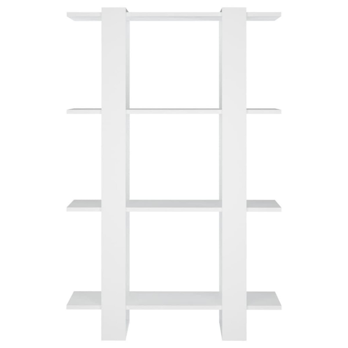 VIDAXL Bibliotheque/Separateur de piece Blanc 80x30x123,5 cm