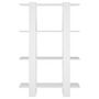 Voir la diapositive 5 : VIDAXL Bibliotheque/Separateur de piece Blanc 80x30x123,5 cm