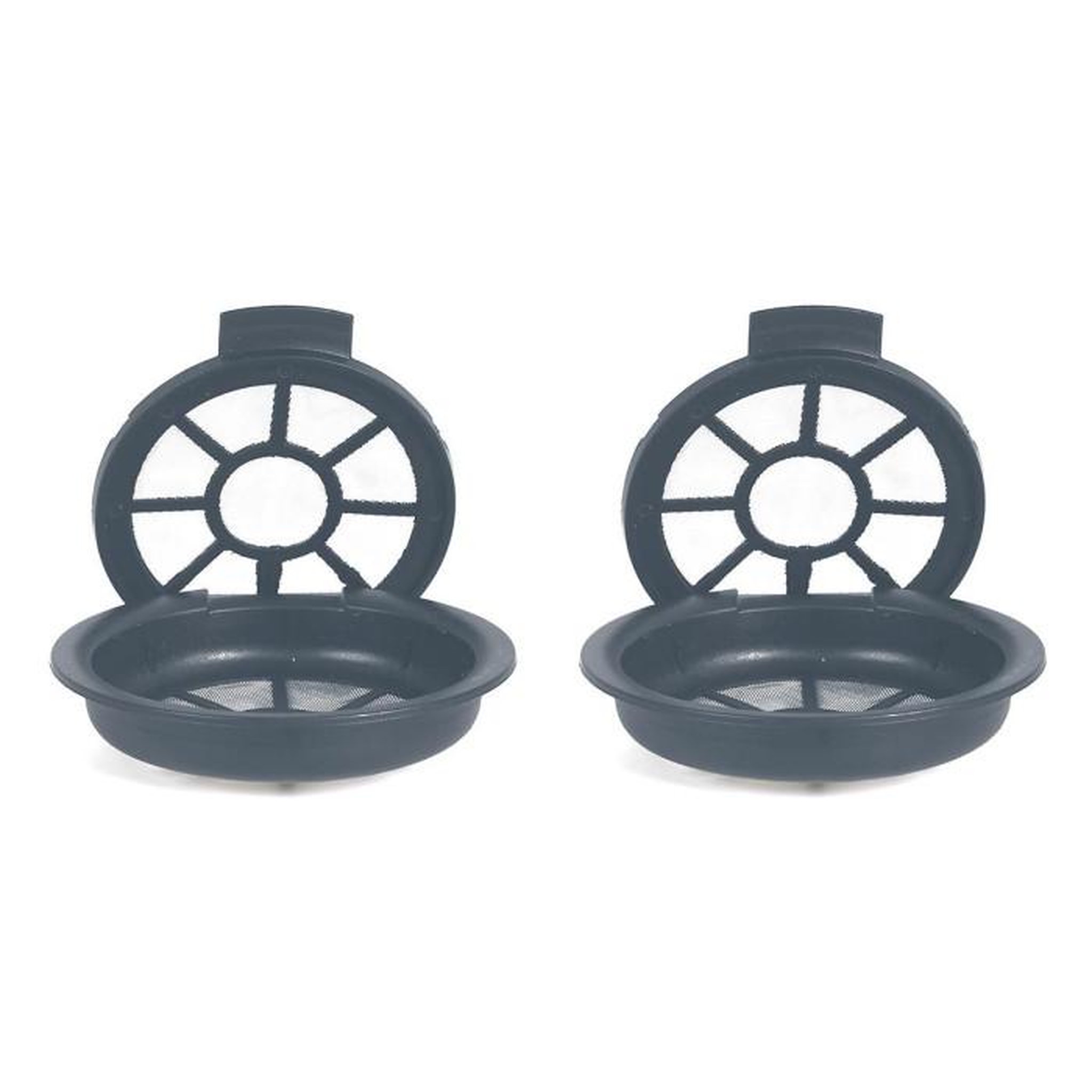 Voir la diapositive 1 : Paris Prix Lot de 2 Capsules à Café  Réutilisables  6cm Gris