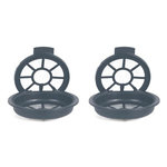 Paris Prix Lot de 2 Capsules à Café  Réutilisables  6cm Gris