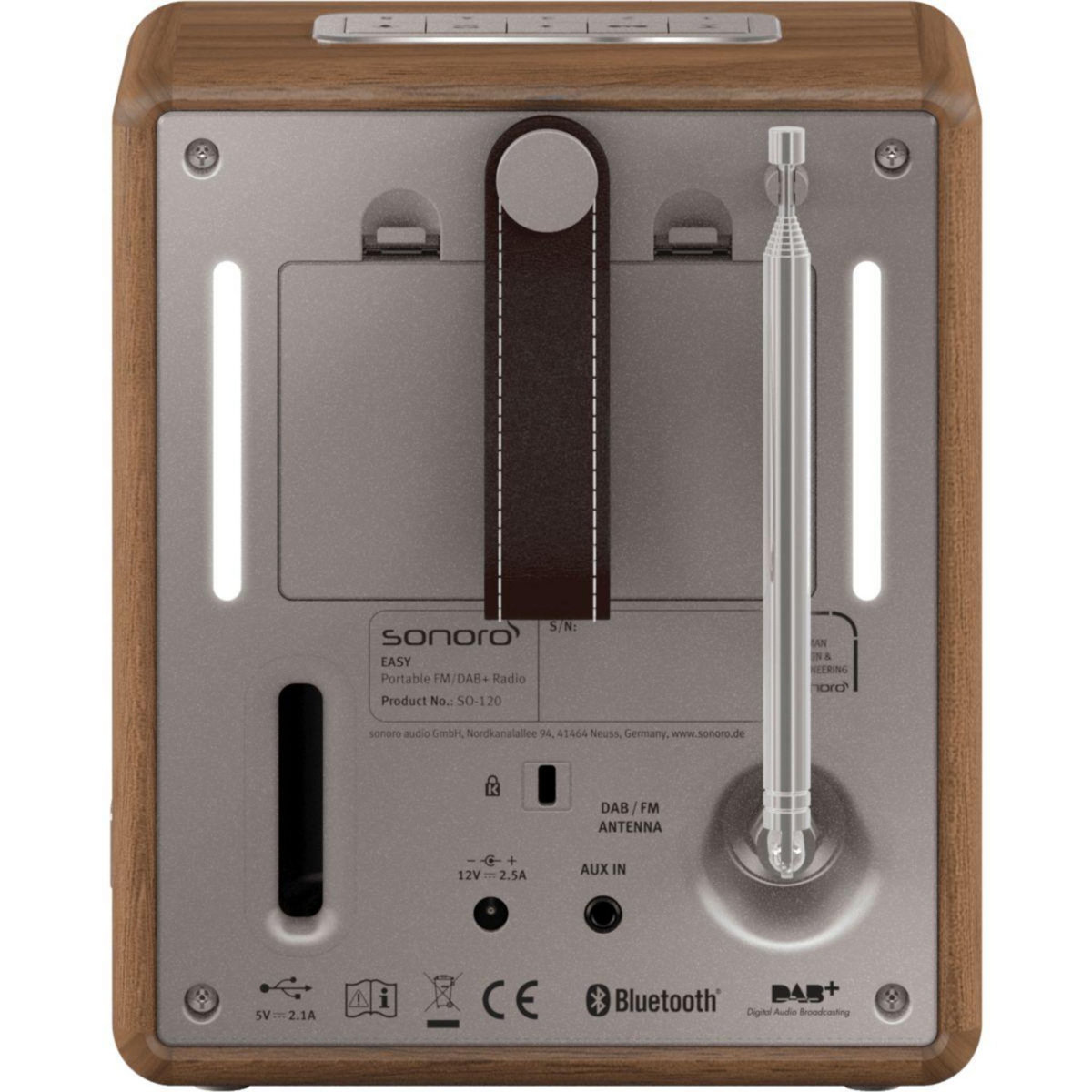 SONORO Radio réveil EASY Noyer