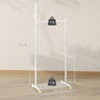 Voir la diapositive 3 : HOMCOM Portant à vêtements mobile étagère porte-manteau en forme d'arbre métal blanc