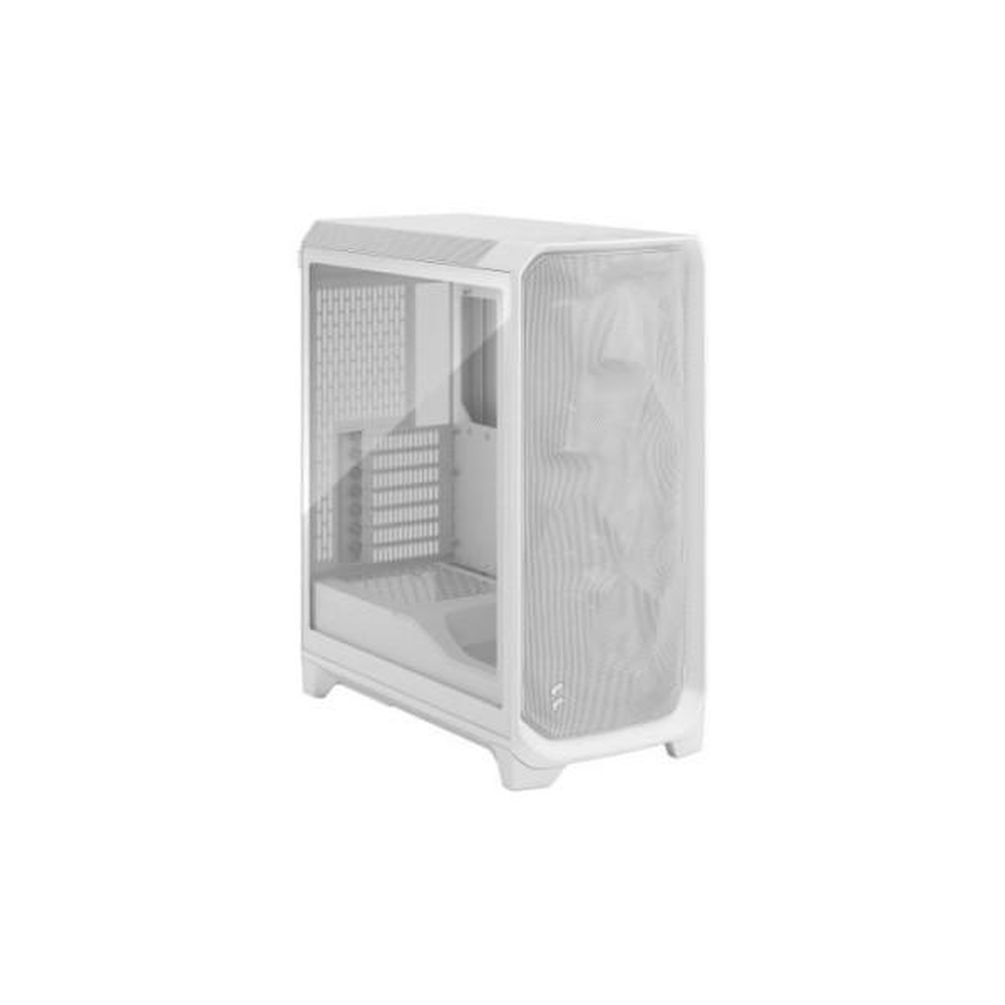 Voir la diapositive 2 : Fractal Design Boîtier PC - FRACTAL DESIGN - Meshify 3 TG - E-ATX (277 mm) - 3 ventilateurs - USB Type C de 20 Gbps - Blanc