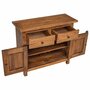 Voir la diapositive 5 : VIDAXL Buffet bois d'acajou massif 75x30x65 cm