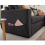 Voir la diapositive 4 : BEST MOBILIER Astoria - canapé d'angle réversible 4 places - convertible avec coffre - en tissu texturé