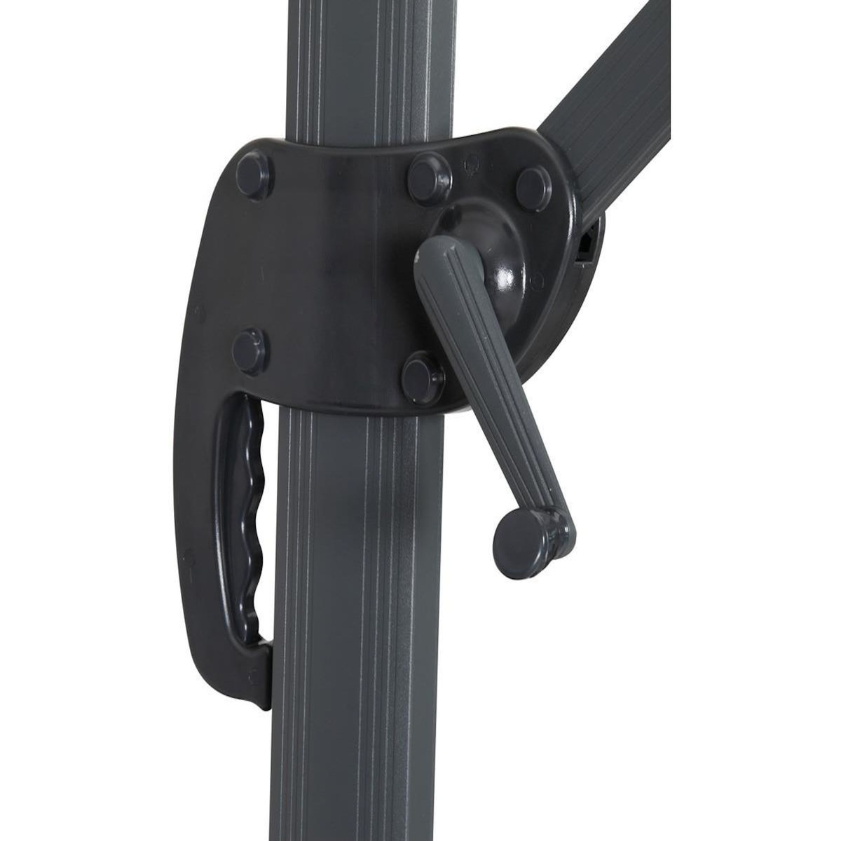 Habitat et Jardin Parasol jardin déporté Alu  Sun 4   - Rectangle - 3 x 4 m - Ecru - Dalles à lester incluses