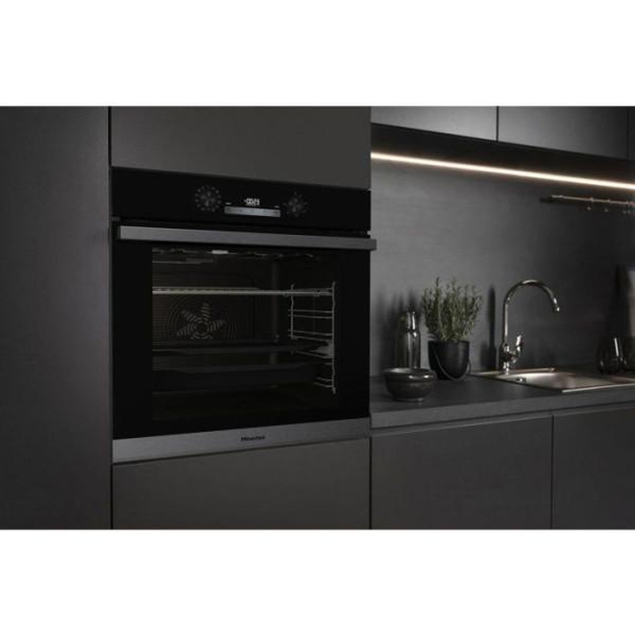 Voir la diapositive 2 : Hisense Four  encastrable - hisense - bsa65226ab - 77l - cuisson vapeur - glissieres télescopiques - noir - classe énergie a