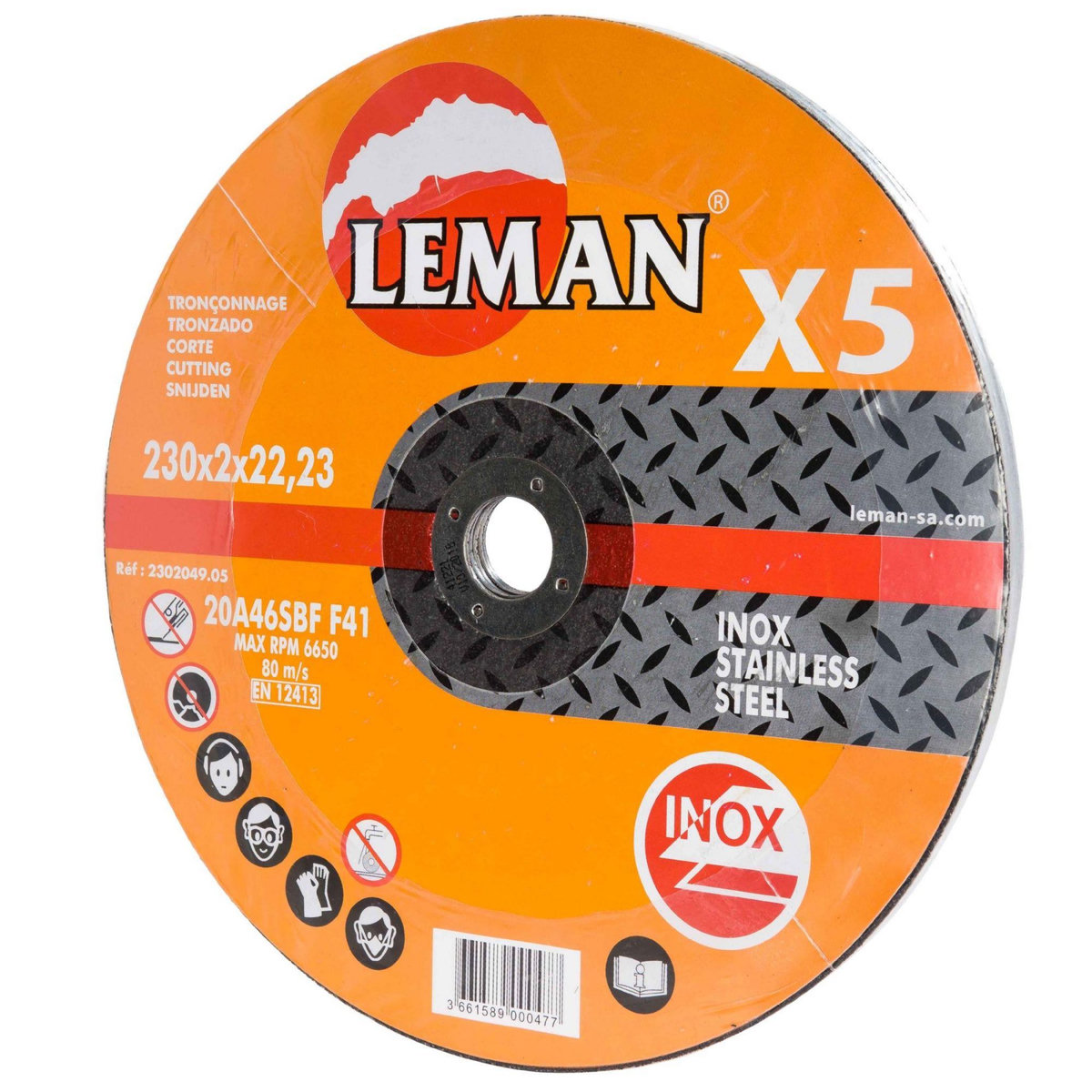 Leman Disques fer fins à tronçonner Ø 230 mm