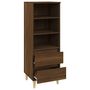 Voir la diapositive 4 : VIDAXL Buffet haut Chene marron 40x36x110 cm Bois d'ingenierie