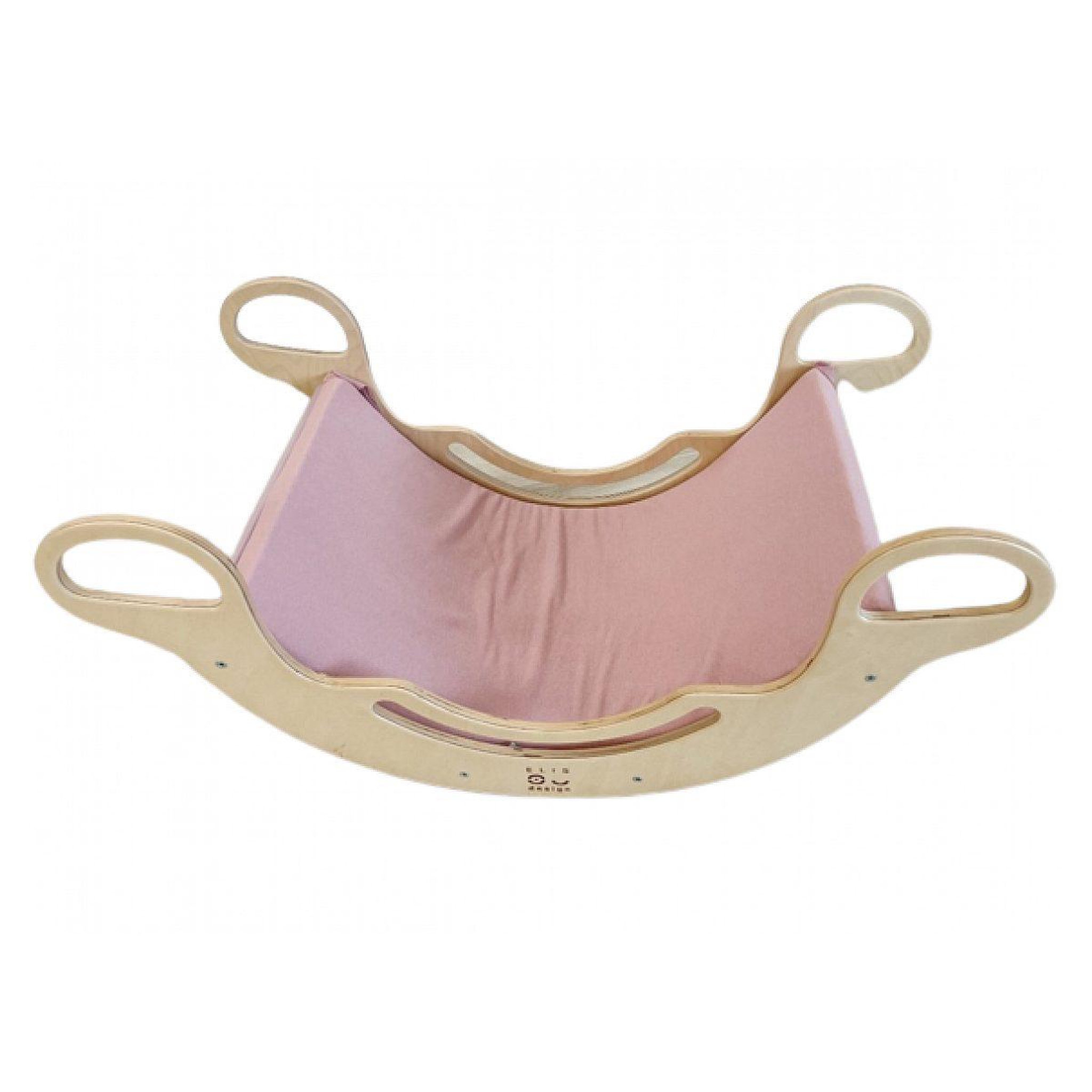 ELIS DESIGN Housse textile pour bascule montessori 5en6 avec élasthanne -  rose