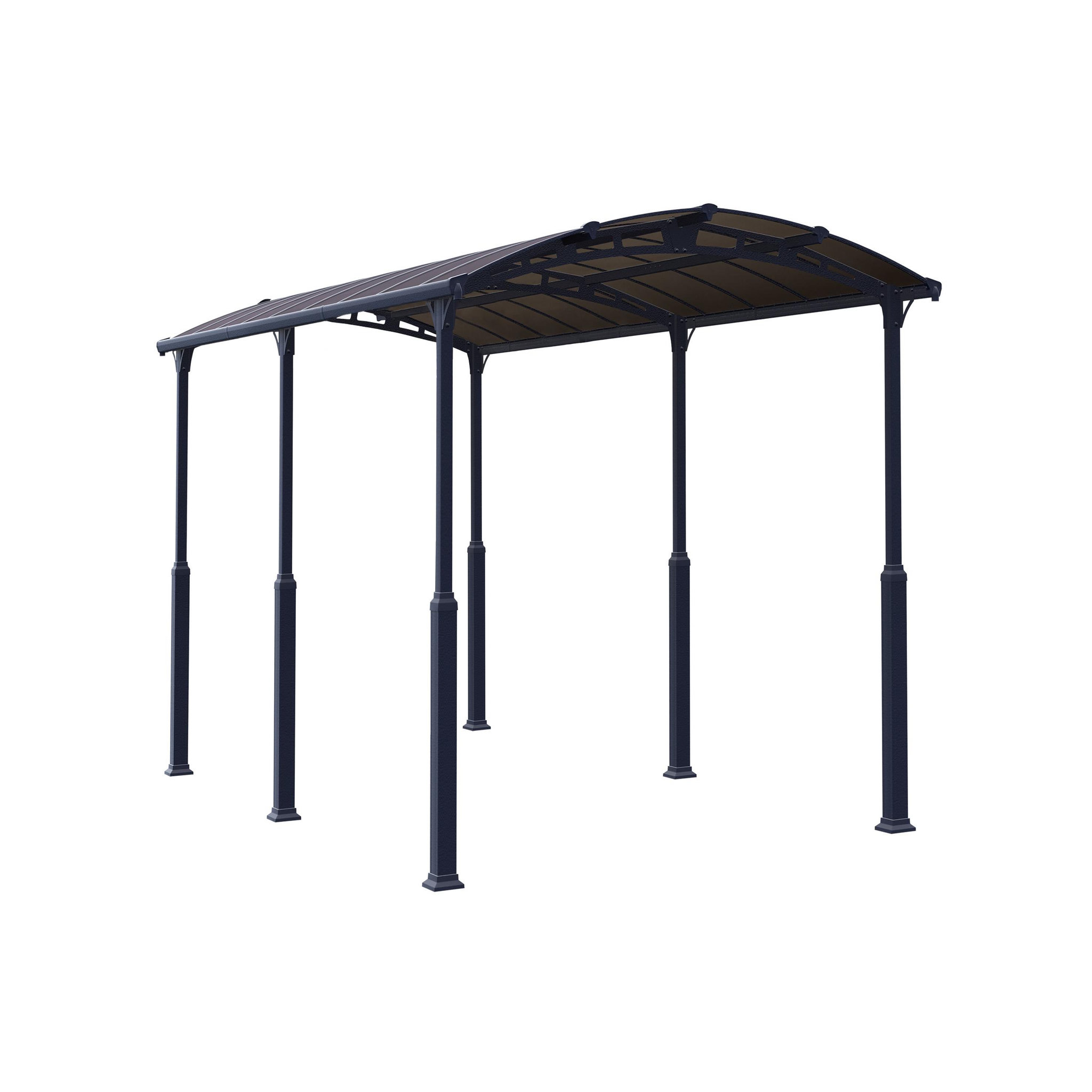 Voir la diapositive 2 : Canopia by PALRAM Carport Aluminium - Anthracite - 20,1m² - ARCADIA ALPINE 6400