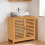 Voir la diapositive 2 : ID MARKET Meuble sous lavabo salle de bain bambou BEA