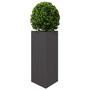 Voir la diapositive 4 : VIDAXL Jardinieres 2 pcs noir triangulaire 40x34,5x70 cm acier